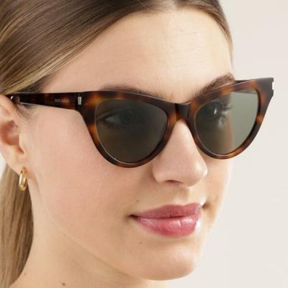NWT Yves Saint Laurent SL425-003 Havana 54mm Sunglasses - Picture 5 of 8